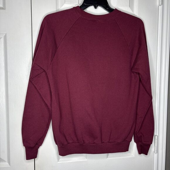 Vintage Jerzees Large Texas A&M Aggies Sweatshirt Maroon Pullover Made in USA - Picture 5 of 5